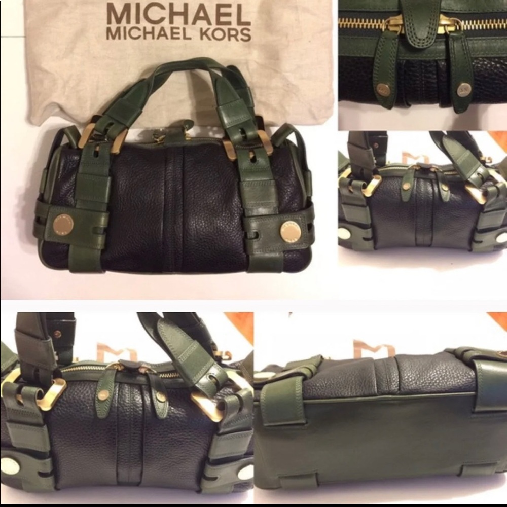 MICHAEL by Michael Kors Leather Handbag Purse Bag Satchel AUTHENTIC